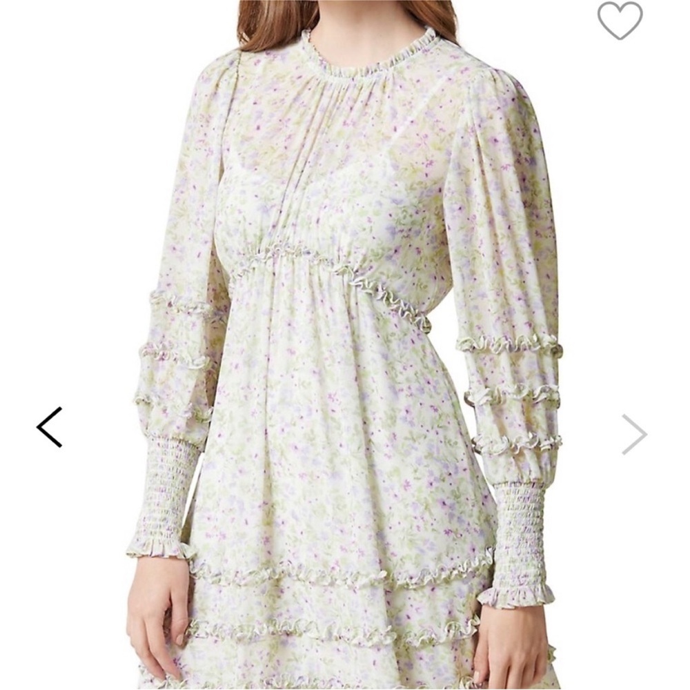 Floral Print Long Sleeve Dress